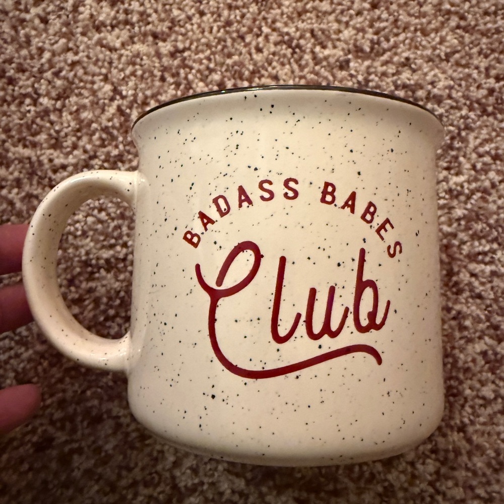 NWT Badass Babes Club Speckled Mug